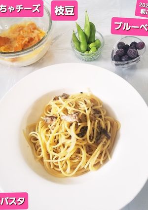 サバパスタ&かぼちゃチーズ、他-レシピのメイン写真