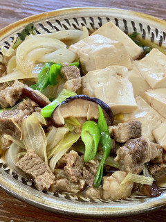 牛肉と新玉ねぎの肉豆腐-レシピのメイン写真