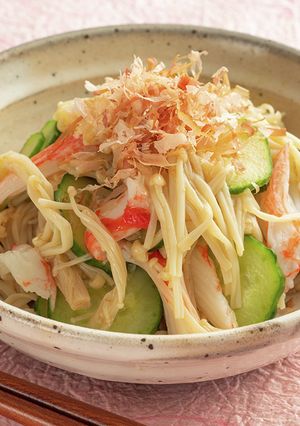 えのきとかにかまの酢の物-レシピのメイン写真