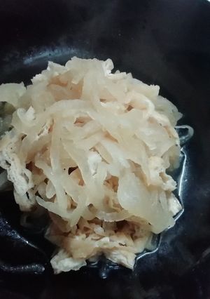千切り大根とお揚げのたいたん(孫に伝授)-レシピのメイン写真