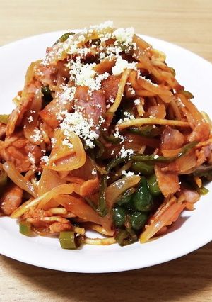 具だくさんナポリタン-レシピのメイン写真