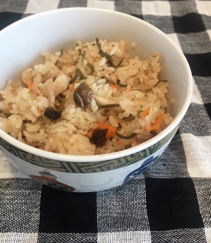 簡単　ツナと塩昆布の炊き込みご飯-レシピのメイン写真
