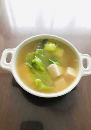レタスと豆腐のスープ-レシピのメイン写真