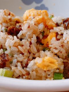 アスパラと焼肉のふんわりたまごチャーハン-レシピのメイン写真