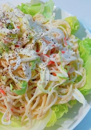 ごま風味＊スパゲティサラダ-レシピのメイン写真