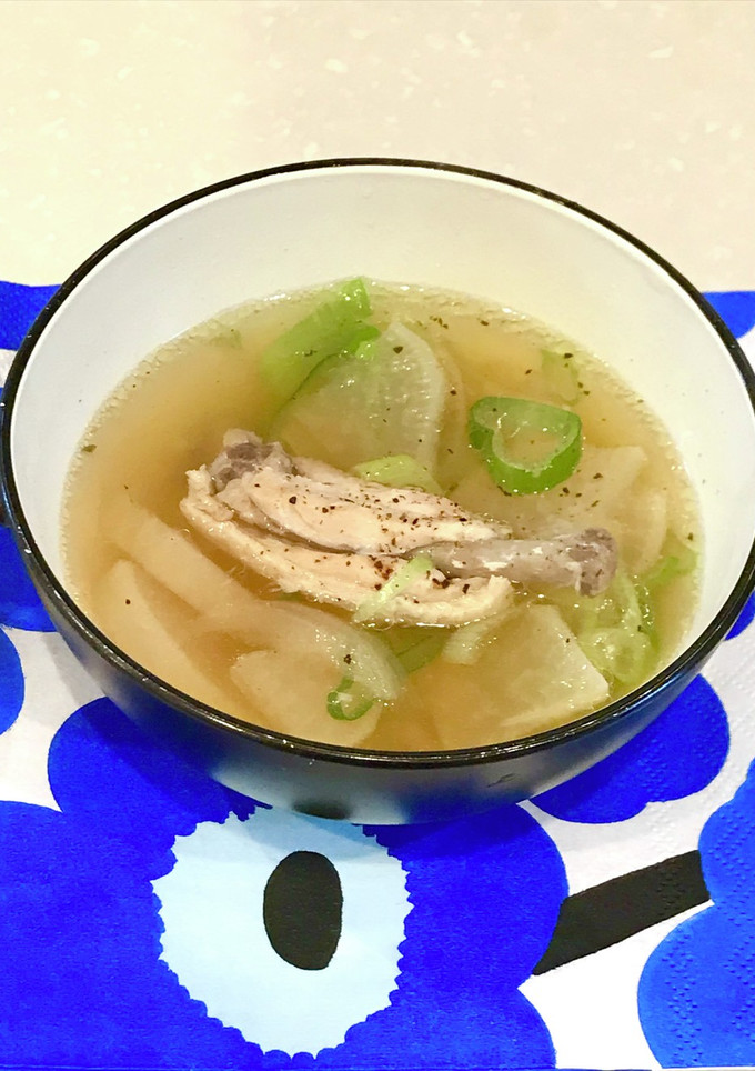 とろける☆手羽中の和風チキンブロススープ-レシピのメイン写真