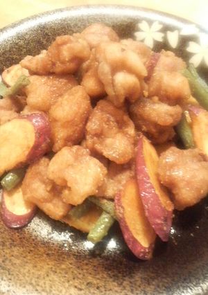 鶏もも肉とさつまいもの揚げびたし-レシピのメイン写真