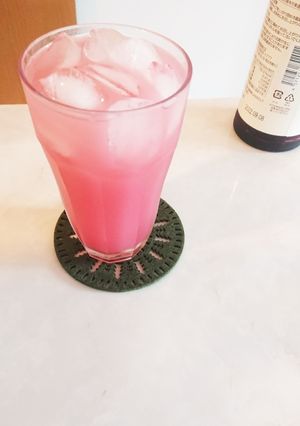 ざくろ酢のグレープフルーツ割り-レシピのメイン写真