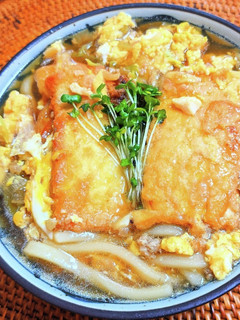 豆富カツ煮煮込みうどん-レシピのメイン写真