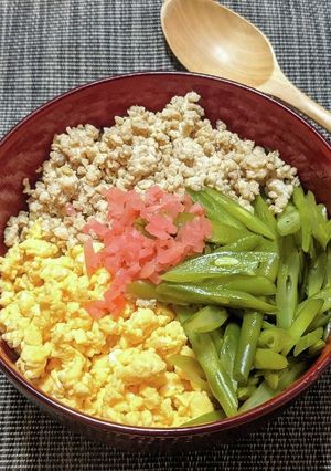 三色丼-レシピのメイン写真