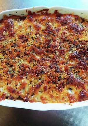 夏野菜ミートソースでポテトグラタン-レシピのメイン写真