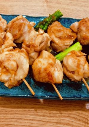 フライパン焼き鳥とニンニクたれ-レシピのメイン写真