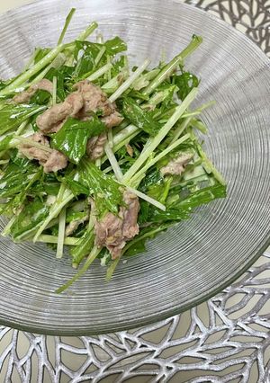 水菜とツナのシャキシャキサラダ-レシピのメイン写真