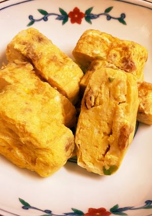 きしめんチップス入り卵焼き-レシピのメイン写真