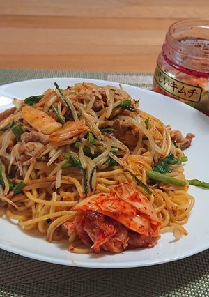 包丁要らず！豚キムチ焼きそば-レシピのメイン写真