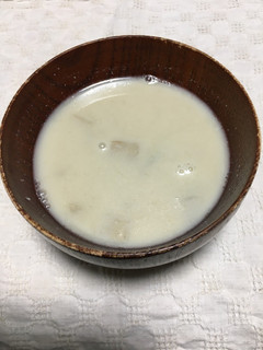 ベーコン とごぼうの豆乳味噌汁-レシピのメイン写真