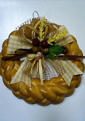 パンでクリスマスリース-レシピのメイン写真