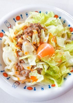 冷やし納豆レタスうどん-レシピのメイン写真