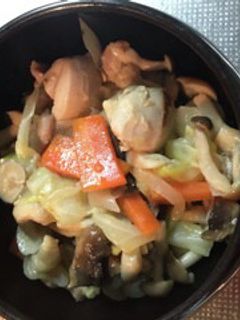 味噌漬け鶏肉の野菜炒め-レシピのメイン写真