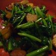 さつまいも&ほうれん草醤油バター炒め