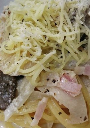 ぶっこみ☆キノコと3種のチーズパスタ♪-レシピのメイン写真