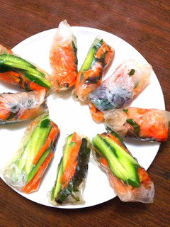 キムチ入り生春巻き-レシピのメイン写真