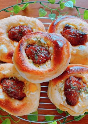 ★☆HBでチキン南蛮風~唐揚げパン☆★-レシピのメイン写真
