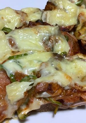 チーズたっぷり☆サバ缶のピザトースト♬-レシピのメイン写真