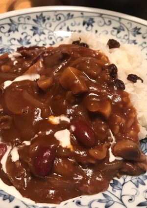 市販のルウで☆お豆ときのこのハヤシライス-レシピのメイン写真