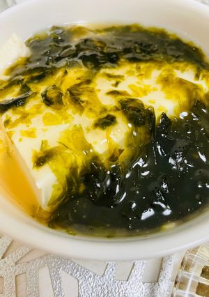簡単15分◎居酒屋風ヘルシーあおさ豆腐-レシピのメイン写真