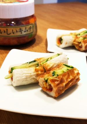 ちくわでキムチきゅうり巻き-レシピのメイン写真