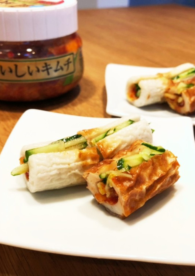 ちくわでキムチきゅうり巻き-レシピのメイン写真