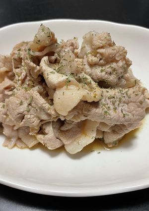 調理時間3分♪豚小間肉の柚子胡椒ポン酢♪-レシピのメイン写真