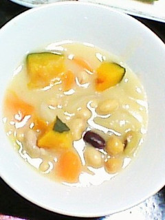かぼちゃと豆のシチュー-レシピのメイン写真