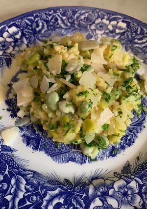 そら豆リゾットジェノバ風-レシピのメイン写真
