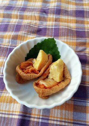 甘辛おつまみ!!キムチいなり-レシピのメイン写真