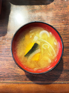 南瓜と玉葱の柚子味噌汁-レシピのメイン写真