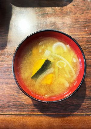 南瓜と玉葱の柚子味噌汁-レシピのメイン写真