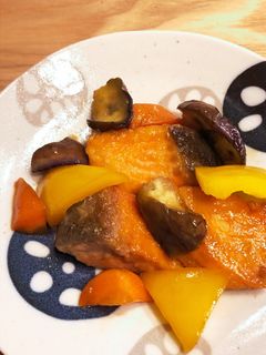 鮭と野菜の甘辛炒め-レシピのメイン写真