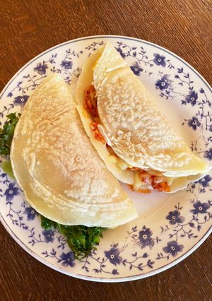 キムチーズ&ウインナーの簡単ブリトー-レシピのメイン写真