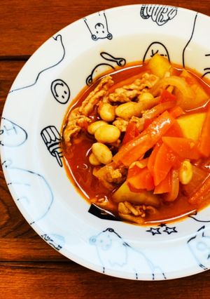 給食の味♡ポークビーンズ-レシピのメイン写真