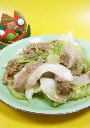 牛肉とレタスの炒め物-レシピのメイン写真