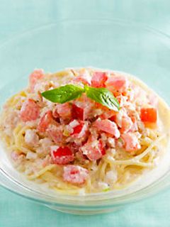 ツナとトマトの冷製クリームパスタ-レシピのメイン写真