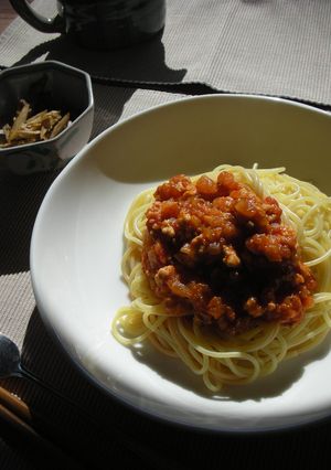 鶏肉＆味噌の和風ミートソース-レシピのメイン写真