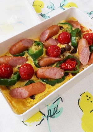 ごちそうオムレツ・ウインナー-レシピのメイン写真