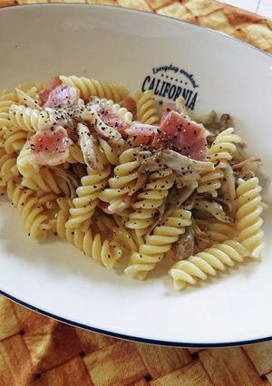 ベーコンと舞茸ゴルゴンゾーラパスタ-レシピのメイン写真