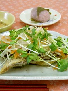 鯵の唐揚げ野菜のせ(透析食)-レシピのメイン写真