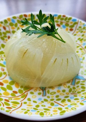 新玉ねぎの簡単レンジ蒸-レシピのメイン写真