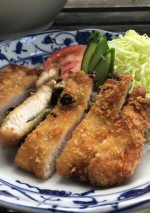 中から味噌ダレ＊大葉が香る！味噌カツ-レシピのメイン写真