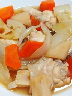 炊飯器で簡単!手羽元と根菜のさっぱり煮-レシピのメイン写真